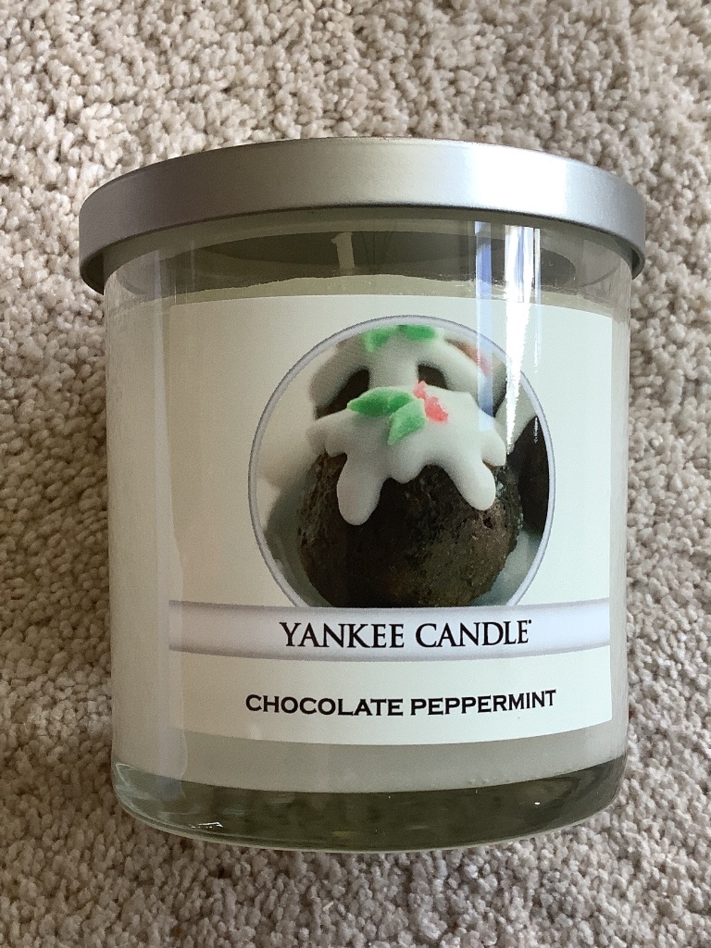 Yankee Candle Choclate Mint Candle Christmas 7 oz